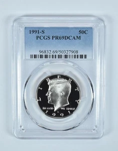 1991-S Kennedy Half Dollar PR69 DCAM PCGS Blue Label *2948 - Picture 1 of 5