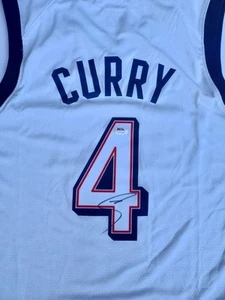 Stephen Curry Signed TEAM USA Jersey PSA Authenticated Golden State Warriors NBA - Picture 1 of 3