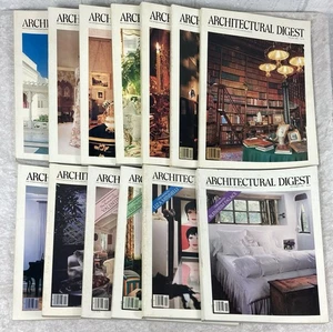 Vtg Architectural Digest Magazine Lot 1979-1981 Luxury Ads 13 Total No Label - Picture 1 of 16