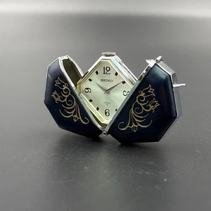 Reloj Bolsillo Vintage SEIKO Momotaro Octágono Cuerda Manual Azul 21-7450 - Imagen 1 de 11