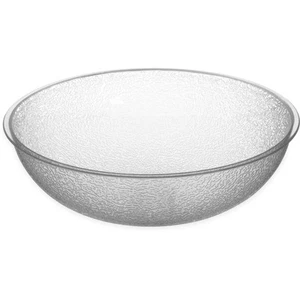 Carlisle 721207 5.5 Qt. Clear Round Pebbled Bowl - Picture 1 of 5