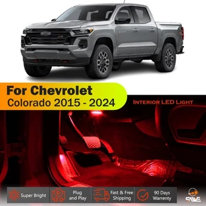 Kit de paquete de bombillas LED interiores 16 unidades para Chevy Colorado 2015-2024 - rojo - Imagen 1 de 9