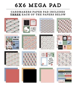Mega almohadilla de papel Echo Park para carteros de doble cara 6"X6"-moda - Imagen 1 de 1