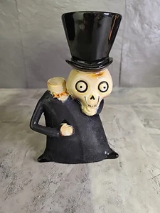 Yankee Candle Boney Bunch candelabro sin cabeza esqueleto candelabro ¡RARO! - Imagen 1 de 4