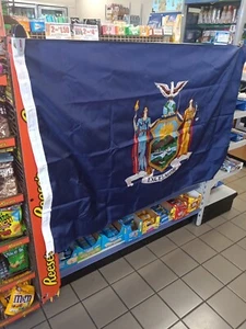 Excelsior New York State Flag, 3x5 , Nylon, H& G Flag - Picture 1 of 7