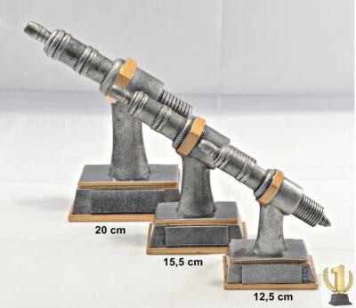 EIGENMARKE Motorsport/Kart Trophäen komplette 3er Serie oder Einzeln mit Wunschbeschriftung