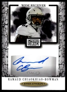 2021 SAGE Premier Draft Autographs Ramaud Chiaokhiao-Bowman Auto Northwestern - Picture 1 of 2
