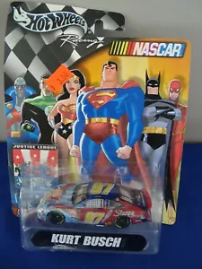 2004 HOT WHEELS NASCAR JUSTICE LEAGUE SUPERMAN KURT BUSCH 97 FORD TAURUS F3 - Picture 1 of 3