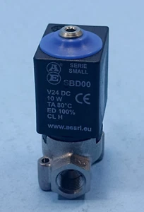 AESRL SOLENOID VALVE 24VDC 1/8 INCH -COFFEE MACHINE PARTS - Picture 1 of 6