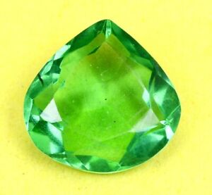 6.45 Ct Colombian Natural Green Emerald Pear Cut Certified Loose Gemstone B4346