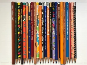 24 VINTAGE EBERHARD FABER PENCILS - MADE IN GERMANY - MANY RARE TYPES - UNUSED - Picture 1 of 5