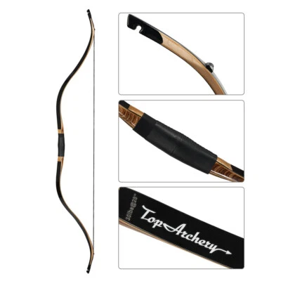 52" Traditional Takedown Archery Recurve Bow 25-50lbs Longbow for Hunting Target - Image 1 of 4