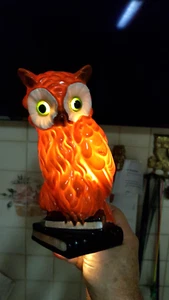 Alter Rauchverzehrer " origin Goebel" - EULE - aus Porzellan rot/orange - Bild 1 von 10