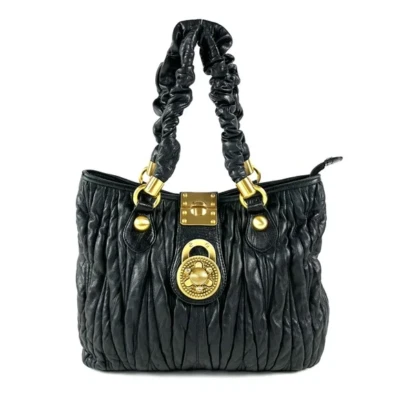 Bolso de mano Steven Steve Madden de cuero matelasse negro Foto 1 de 4