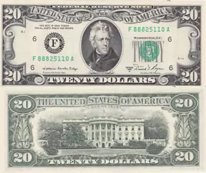 1981-A $20 Atlanta District Federal Reserve Note FR 2074-F Uncirculated - Picture 1 of 1