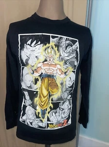 Dragon Ball Z - Super Saiyan Goku Herren T-Shirt Small Schwarz Langarm Cell Saga - Bild 1 von 4