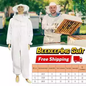 Beekeeper Protect Bienenhalteanzug Jacke Safty Veil Hut Körperausrüstung Kapuze - Bild 1 von 7