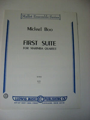 Michael Boo Primera Suite para Cuarteto de Marimba Partituras Ludwig Mallet Ensemble Foto 1 de 4