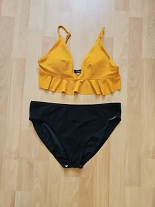 Damen Bikini ocker gelb und schwarz Größe 42 / L - Bild 1 von 5