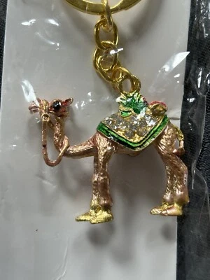 Keychain Gold-Tone Camel With Chrystals 4” - Image 1 of 4