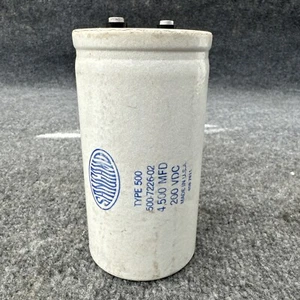 Sangamd Type 500 500-7226-02 Large Can Capacitor 4500MFD 200VDC Used - Picture 1 of 12