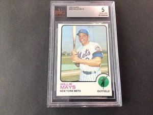 1973 Topps - #305 Willie Mays New York Mets Outfielder 5 Excellent BVG - Picture 1 of 2