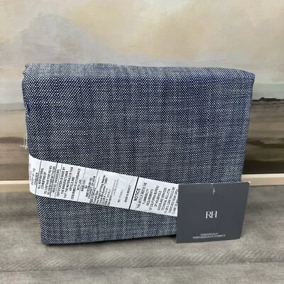 Restoration Hardware Aegean Single Chaise Cushion Cover Only Navy Blue White OB - Image 1 of 4