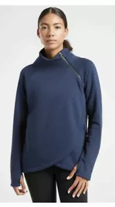 NEW ATHLETA Cozy Karma Asym Pullover ENCHANTED BLUE Sweatshirt SIZE XXS NWT - Picture 1 of 10