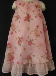 Copper Key Sleeveless Dress with Flowers Size 3T - Imagen 1 de 3