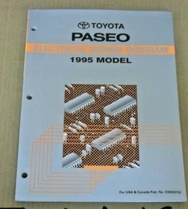 Toyota 1995 PASEO Dealership Shop Electrical Wiring Diagram Manual EWD221U - Picture 1 of 1
