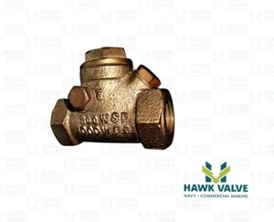 3/8" BRONZE 300 WSP 1000 WOG THREADED T-PATTERN SWING CHECK VALVE - JENKINS 962A - Bild 1 von 6