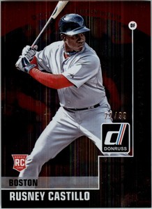 2015 Donruss Preferred Black Boston Red Sox Baseball Card #9 Rusney Castillo /99