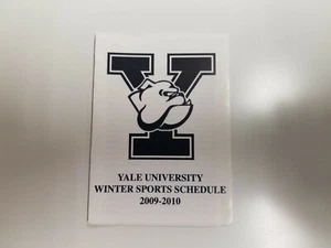 Yale University 2009/10 Winter Sports Pocket Schedule - Picture 1 of 2