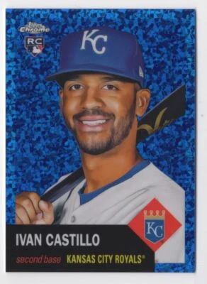 2022 Topps Chrome Platinum Anniversary BLUE WAVE Ivan Castillo /199 Kansas City - Image 1 of 2