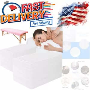 100 PCS Ultra-Thin Disposable Massage Table Sheets - Hygienic Non-Woven Covers - Picture 1 of 9