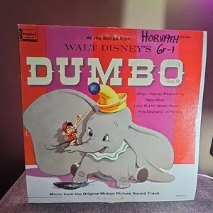 Walt Disney's Dumbo–1969 Disneyland Records–DQ‑1204 Vinyl Record LP - Imagen 1 de 4