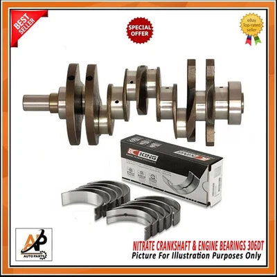 FOR LAND ROVER RANGE ROVER 3.0 ENGINE 306DT NITRATE CRANKSHAFT + ENGINE BEARINGS - Image 1 of 3