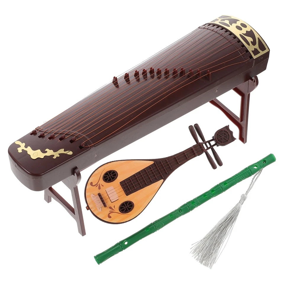  1 set di Miniature Pipa Guzheng Xiao Strumenti musicali Giocattoli per bambini - Immagine 1 di 4