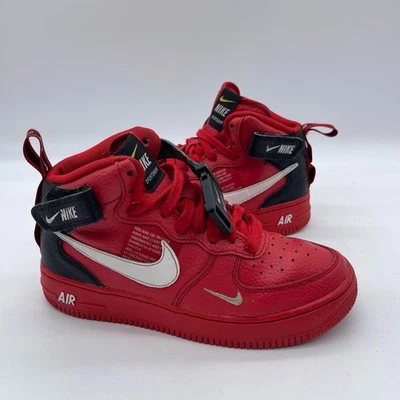Nike Air Force 1 Mid LV8 AV3803-600 Juvenil Talla 4Y Zapatos Tenis Rojo Universitario Foto 1 de 4