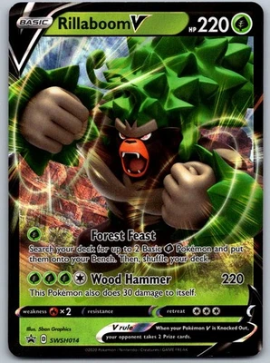 Rillaboom V SWSH014 Promo SWSH: Sword & Shield Promo Cards - Image 1 of 2