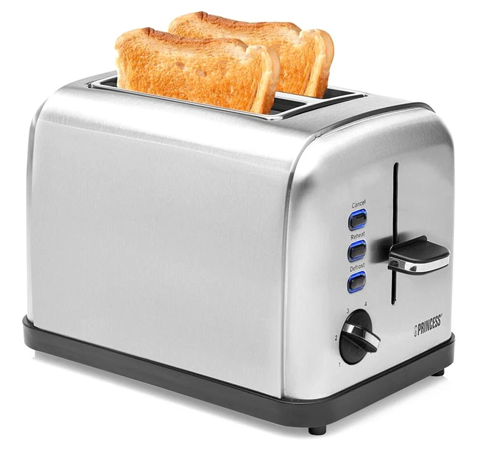 Tostadora de acero Style 2, 950W Princess 142354 - Immagine 1 di 1