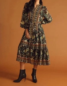 Flying Tomato Printed Woven Midi Dress Size L - Bild 1 von 4