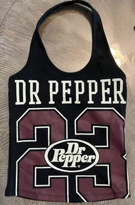Dr Pepper Black Halter Tank Top Logo Medium 0178 - Picture 1 of 5