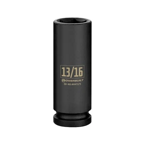 Powerbuilt 1/2 Inch Drive x 13/16 Inch 6 Point Deep Impact Socket - 647175 - Picture 1 of 5