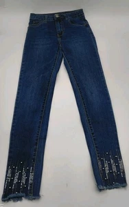 redseventy stressed jeans XS casual glam faux Pearls Modern Edgy Skinny Fit - Bild 1 von 11