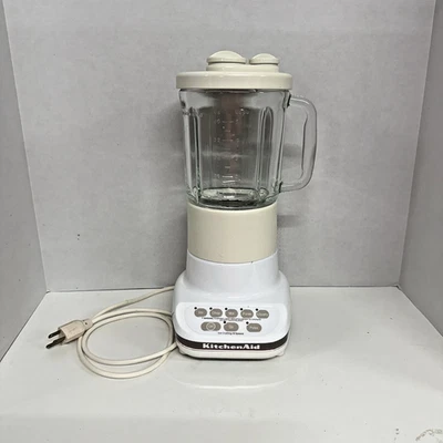 Batidora KitchenAid KSB5WH Blanca Ultra Power 5 velocidades 40 OZ Probado sin cuchillas Foto 1 de 4