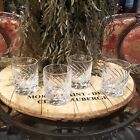 LENOX Crystal Swirl LC3 Double Old Fashioned Whiskey Glasses Set of 4