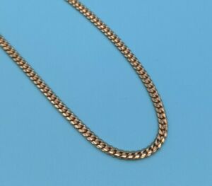 Solid 14k Rose Gold 3.8mm Miami Cuban Link Chain 22" Necklace