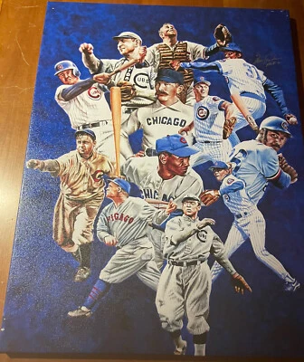 Chicago Cubs Faces of The Franchise Giclee Signed Autograph By Fergie Jenkins #C - Image 1 of 2