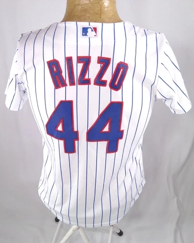 Majestic Chicago Cubs Anthony Rizzo Jersey Women's Small 2016 World Series White Cover